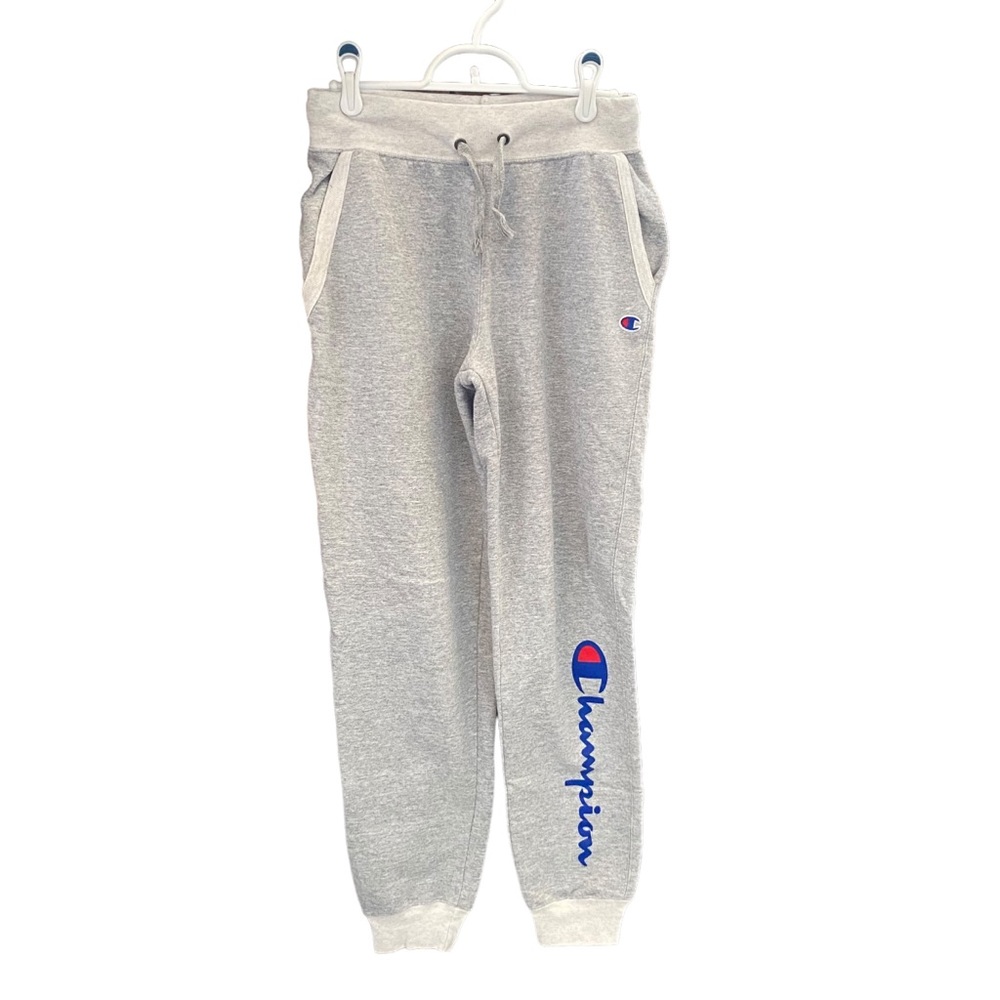 Men's Champion Sweatpants - Charcoal Grey with Light Grey Accents - Size Small